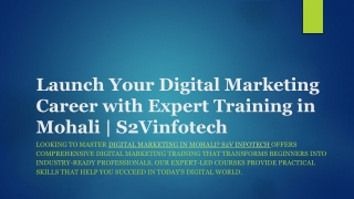 Launch Your Digital Marketing Career with Expert Training