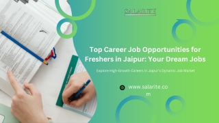 Top Career Job Opportunities for Freshers in Jaipur Your Dream Jobs