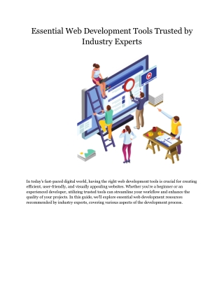 Essential Web Development Tools Trusted by Industry Experts