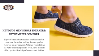 Men’s Boat Sneakers – The Perfect Blend of Comfort