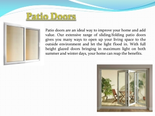 Sliding Patio Doors