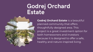 Godrej Orchard Estate