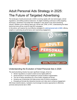 Adult Personal Ads Strategy in 2025_ The Future of Targeted Advertising