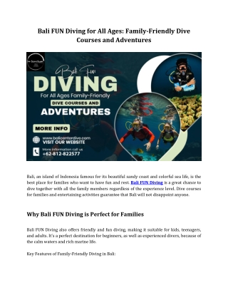 Bali FUN Diving for All Ages_ Family-Friendly Dive Courses and Adventures