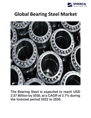 Global Bearing Steel Market