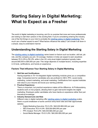 Starting Salary in Digital Marketing_ What to Expect as a Fresher