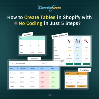 How to Create Tables in Shopify with No Coding in 5 Steps