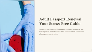 Adult Passport Renewal