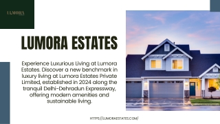 Why Choose Lumora Estates Private Limited for Your Dream Home?