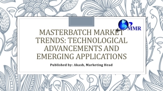 Masterbatch Market Analysis: Regional Insights and Key Players