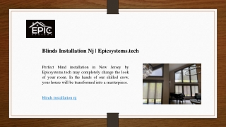 Blinds Installation Nj | Epicsystems.tech