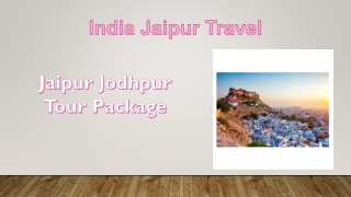 Jaipur Jodhpur Tour Package
