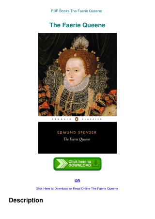 PDF Books The Faerie Queene