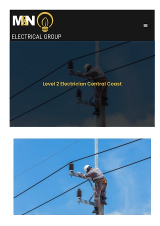 Level 2 Electrician Central Coast