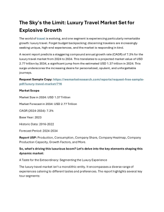 Luxury Travel Market