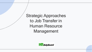Job Transfer in HRM