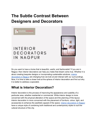 Interior Decorators in Nagpur