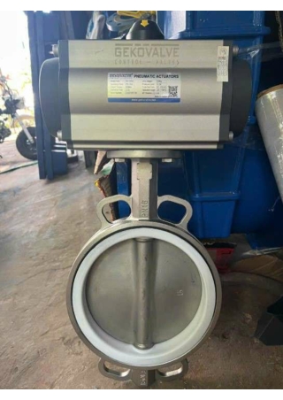 Van bướm inox điều khiển khí nén - vanbidien