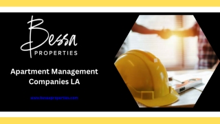 Apartment Management Companies LA - www.bessaproperties.com