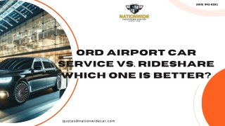 ORD Airport Car Service vs. Rideshare Which One is Better