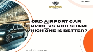ORD Airport Car Service vs. Rideshare Which One is Better