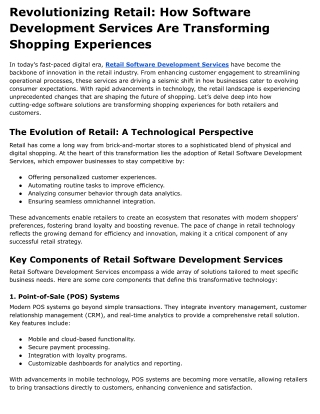 Revolutionizing Retail_ How Software Development Services Are Transforming Shopping Experiences
