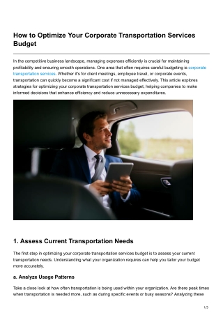 How Airport Black Car Services Enhance Your Travel Experience
