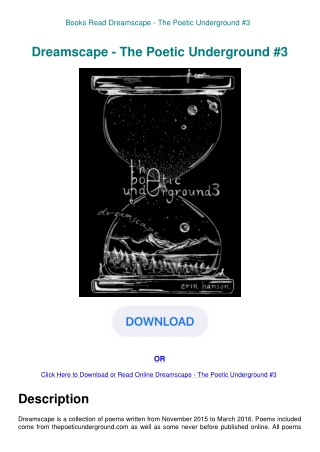 Books Read Dreamscape - The Poetic Underground #3