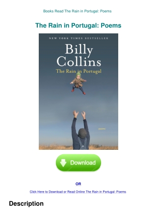 Books Read The Rain in Portugal Poems