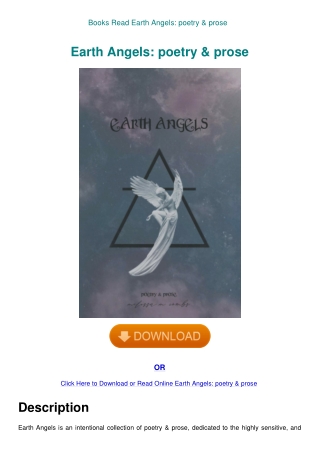 Books Read Earth Angels poetry & prose