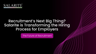 Recruitment’s Next Big Thing? Salarite is Transforming the Hiring Process