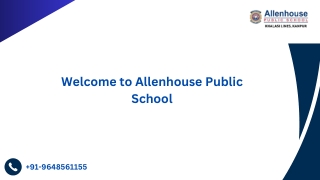 Best CBSE School in Kanpur 2025-26 | Allenhouse Public School |  91-9648561155