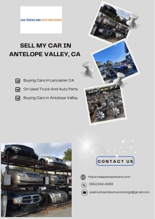 Sell My Car in Antelope Valley, CA