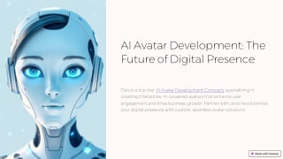 AI Avatar Development The Future of Digital Presence