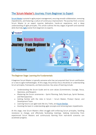 Scrum Master Training - Scrum Master Training in Bangalore