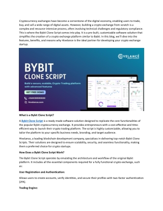 Bybit Clone Script To Kick Start Your Crypto Exchange in 10 Days