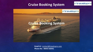 Cruise Booking System
