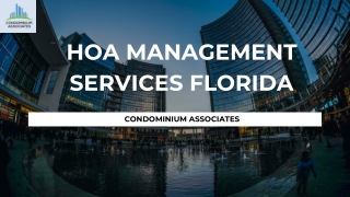 HOA Property Management Services in Florida