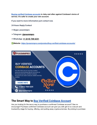Top Trustable Marketplace to Buy Verified Coinbase Account