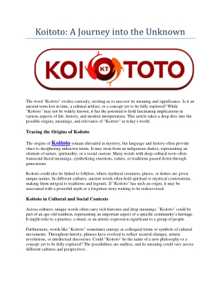 KOITOTO 3