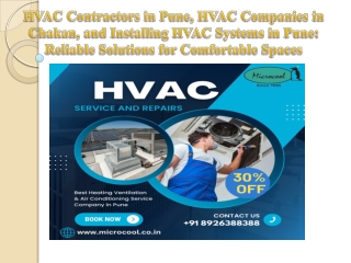 HVAC Contractors in Pune, HVAC Companies in Chakan, and Installing HVAC Systems in Pune Reliable Solutions for Comfortab