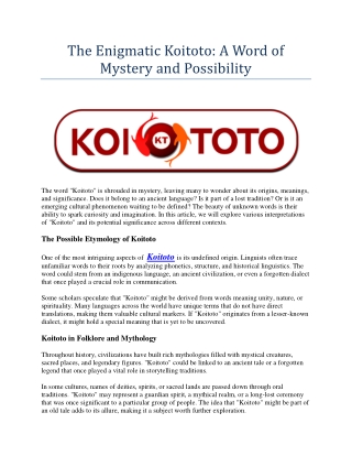 koitoto 4