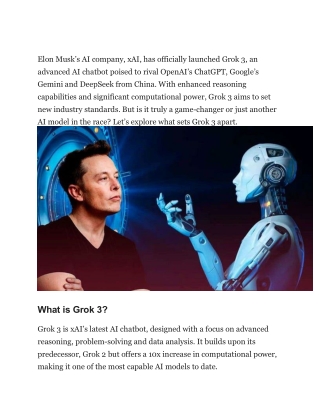 Elon Musk’s xAI Launches Grok 3! A Serious Competitor to ChatGPT & Gemini