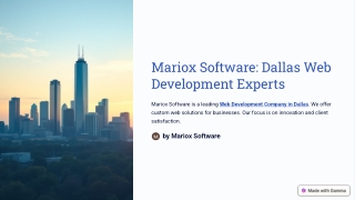 Web Development Company in Dallas – Build Powerful & Scalable Websites