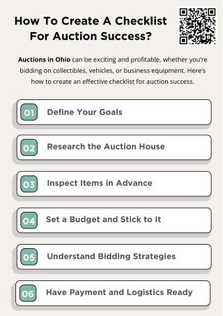 How To Create A Checklist For Auction Success?