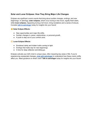 Solar and Lunar Eclipses_ How They Bring Major Life Changes