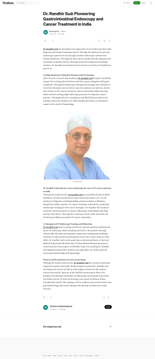 Dr Dinesh Khullar: A Visionary in Nephrology and Kidney Transplantation