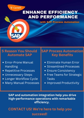 SAP Process Automation Services in Dubai - Centelli