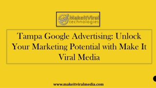 Unlock Your Marketing Potential with Make It Viral Media