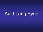 Auld Lang Syne